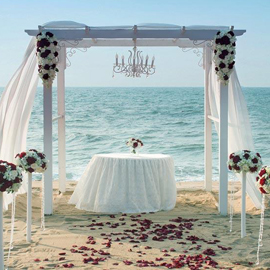 Beach wedding in Kerala