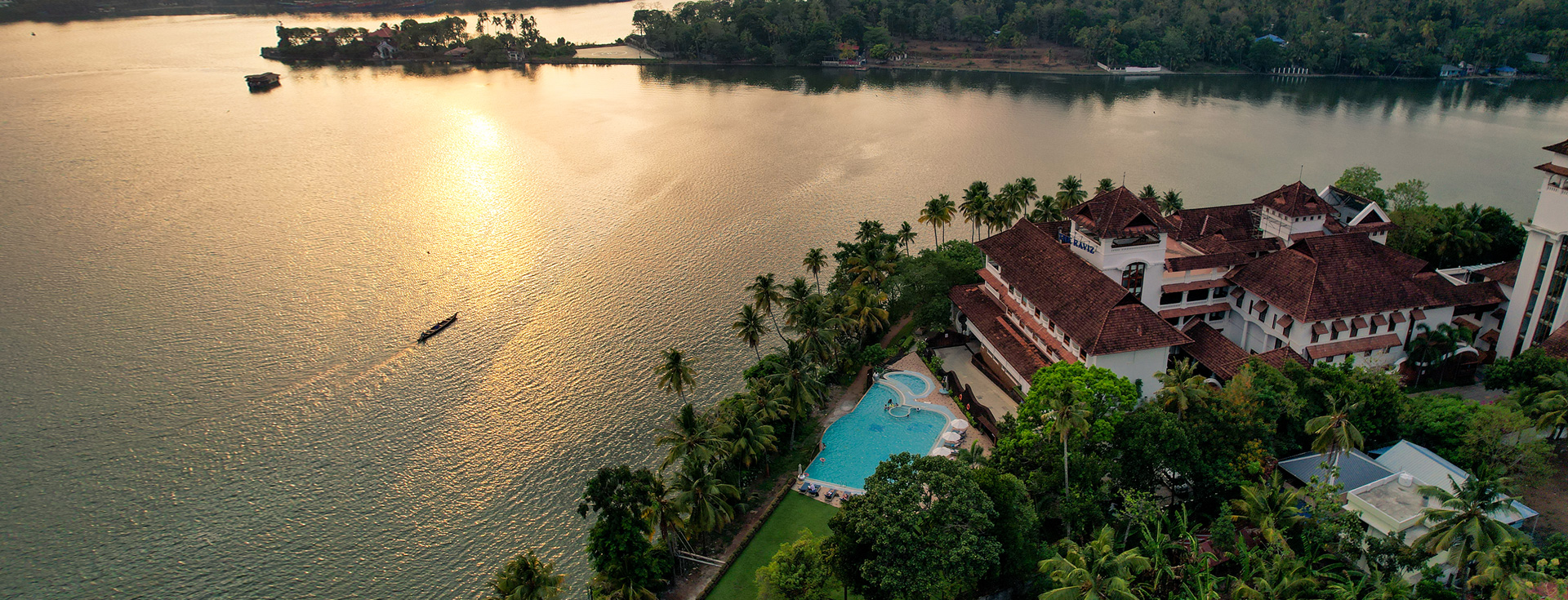 Getting up to the sounds of Lake Ashtamudi in the morning