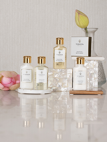 Tishya by The Leela bath amenities