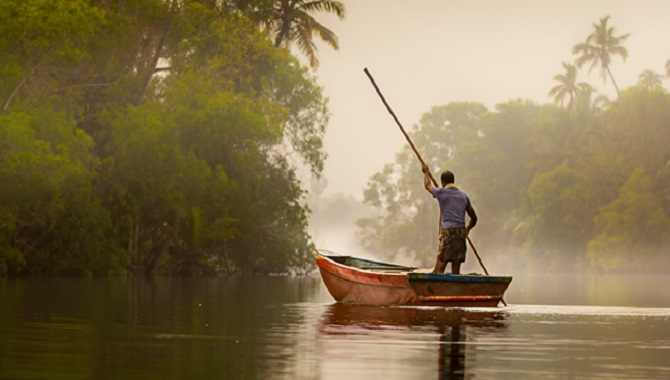 Poovar Beach and Backwaters