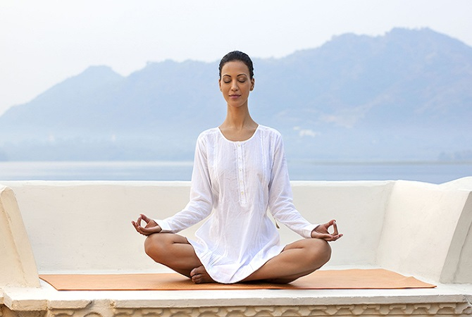 Yoga Session at The Leela Palace New Delhi